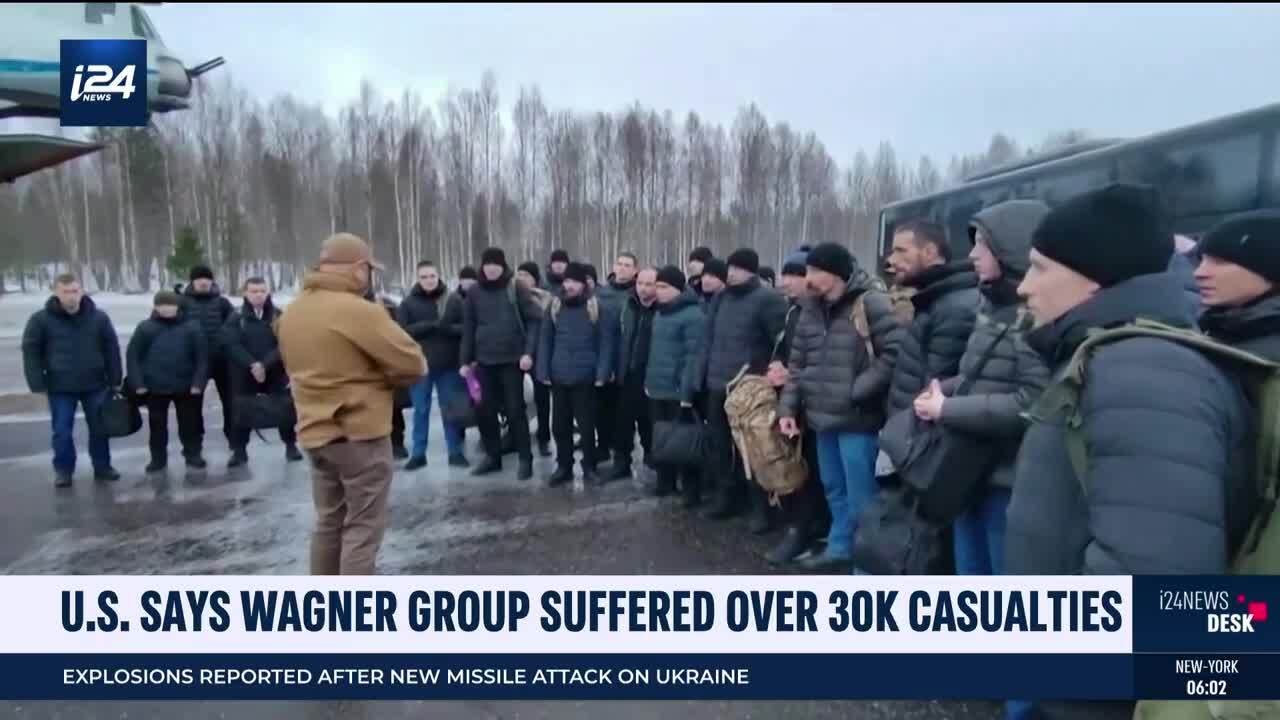 U.S. says Wagner group suffered over 30K casualties