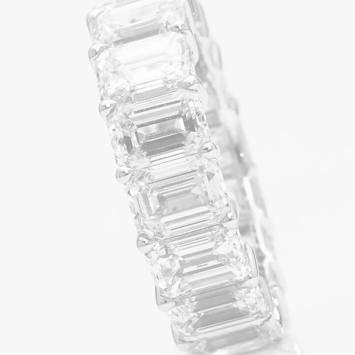 Emerald Cut Diamond Wedding Band