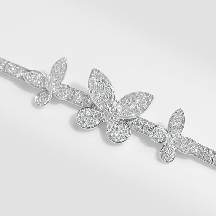 Bracelet en diamants Pavé Butterfly