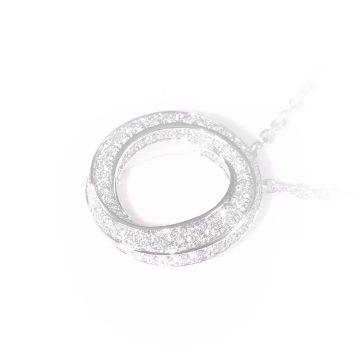Spiral Pavé Diamond Pendant