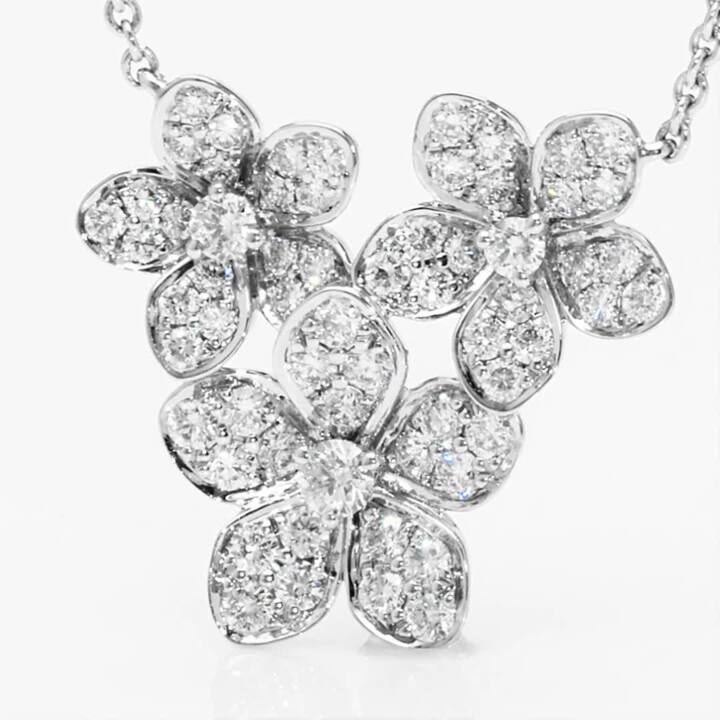 Wild Flower Diamond Cluster Pendant