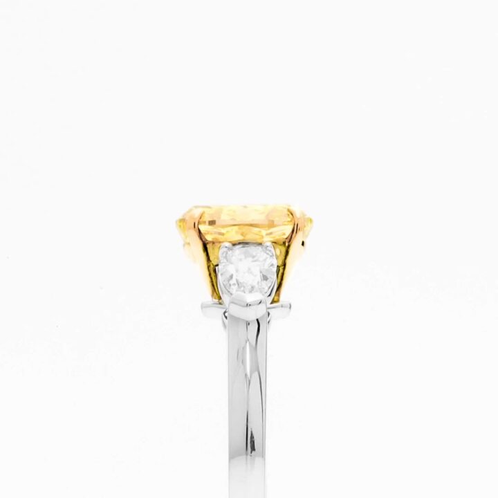 Promise Oval Yellow Diamond Engagement Ring