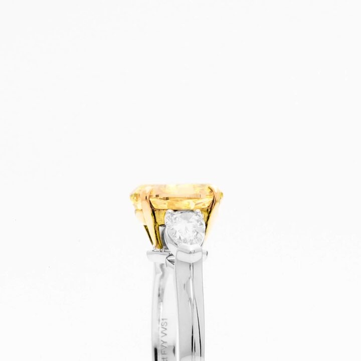 Promise Oval Yellow Diamond Engagement Ring