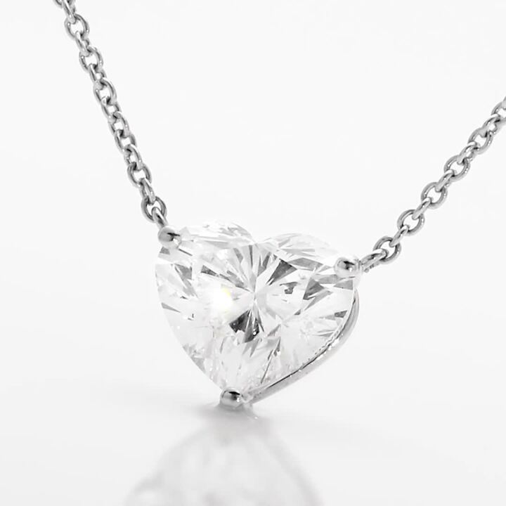ネックレス ダイヤ K18 18K 18金 PG 0.1c ダイヤモンド ダイヤネックレス ダイヤモンドジュエリー  一粒ダイヤピンクゴールド かわいい ハートモチーフ プレゼント