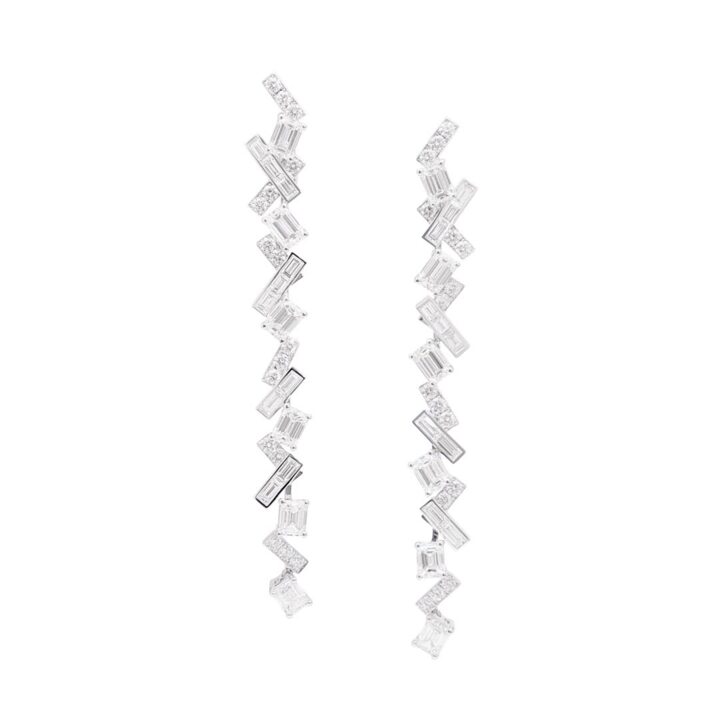 Threads Diamond Drop Earrings
