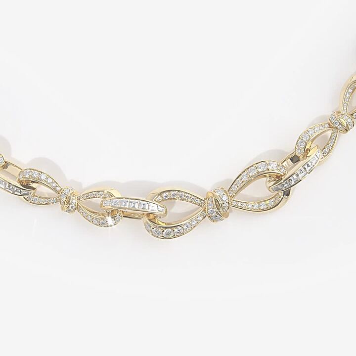 Tilda's Bow Diamond Link Necklace, - Graff