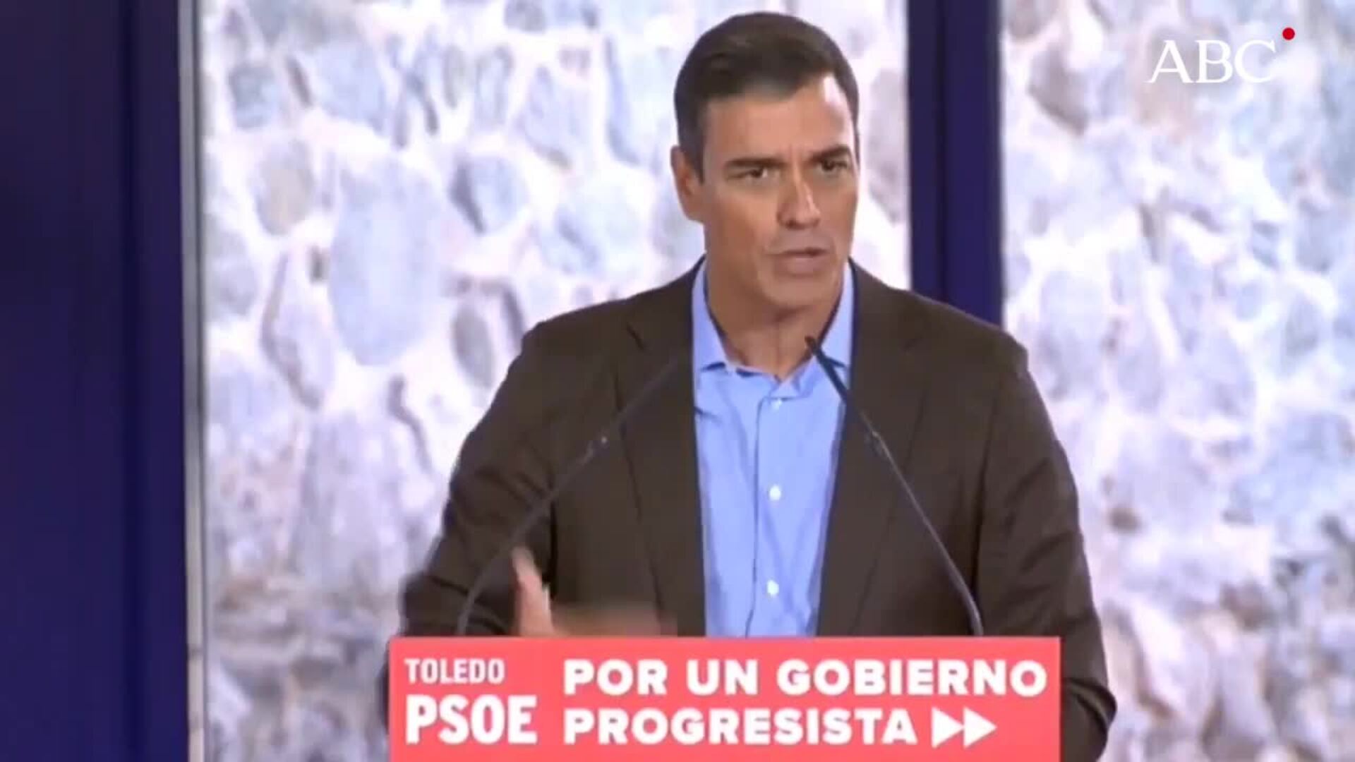 El presidente del Gobierno en funciones, Pedro Sánchez, interviene en la reunión del Consejo Municipal del PSOE en Toledo (Castilla-La Mancha)