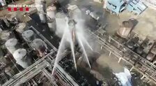 Así se ve desde el aire la petroquímica de Tarragona tras el incendio