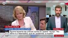 La crítica de Esperanza Aguirre a Telemadrid: «Es podemita a muerte»