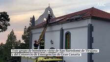 La iglesia de La Palma que recuperó la luz y las misas tras la salvación de los bomberos