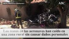 Siete muertos al chocar en el aire una avioneta y un helicóptero en Mallorca