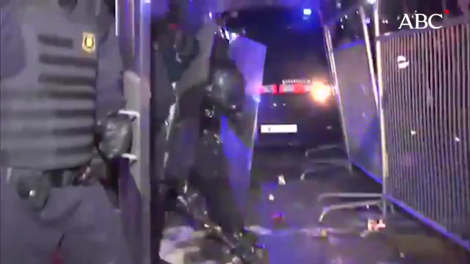 Tensión en Barcelona en la segunda jornada de protestas por la sentencia del «procés»