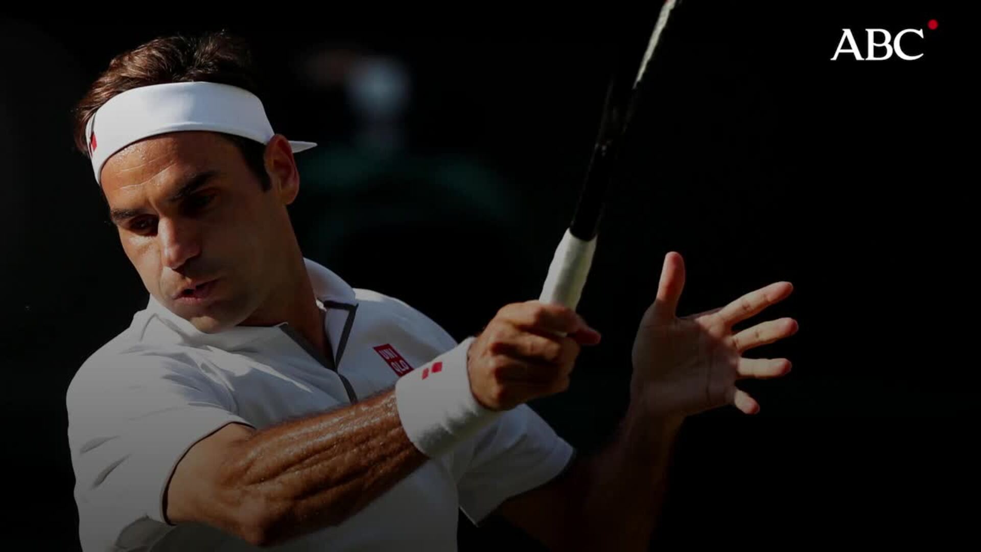 Roger Federer, durante el partido de semifinales que le ha enfrentado a Rafa Nadal