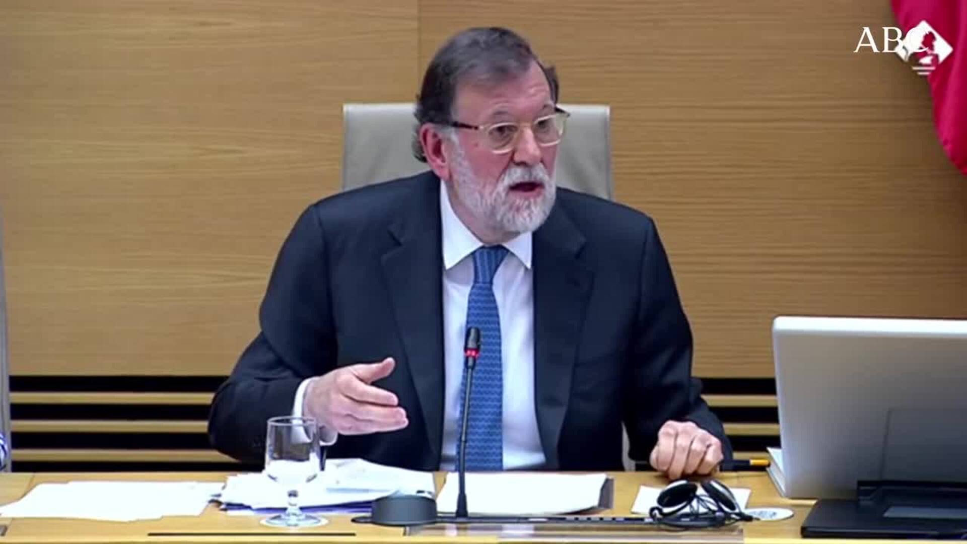 El expresidente del Gobierno Mariano Rajoy comparece en la comisión de investigación del Congreso sobre la llamada operación Cataluña