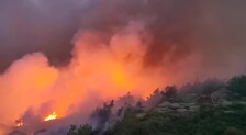 Vídeo: así ha amanecido el paraje de La Granja envuelto en llamas