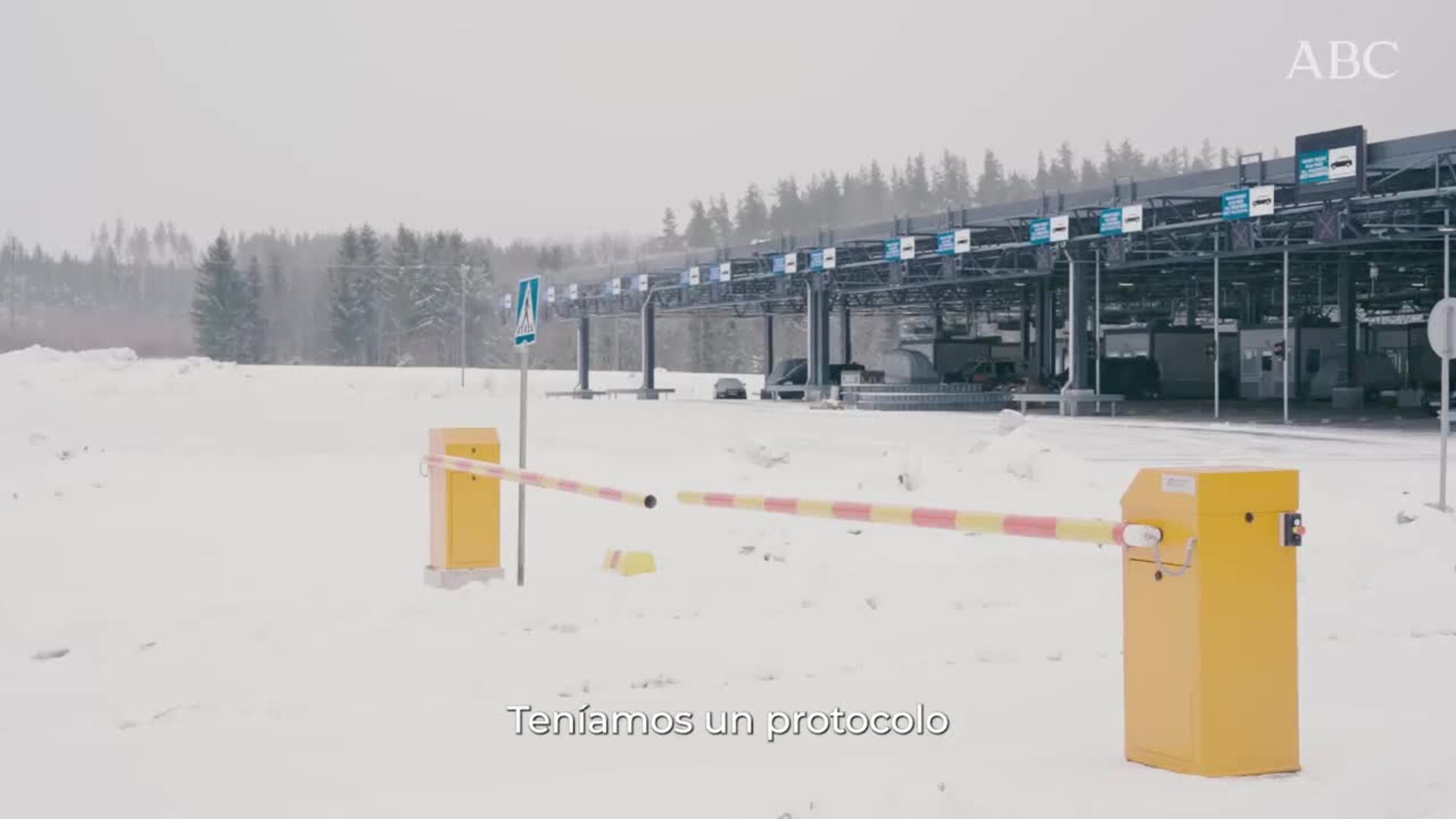 Las vallas de uno de los pasos fronterizos entre Rusia y Finlandia