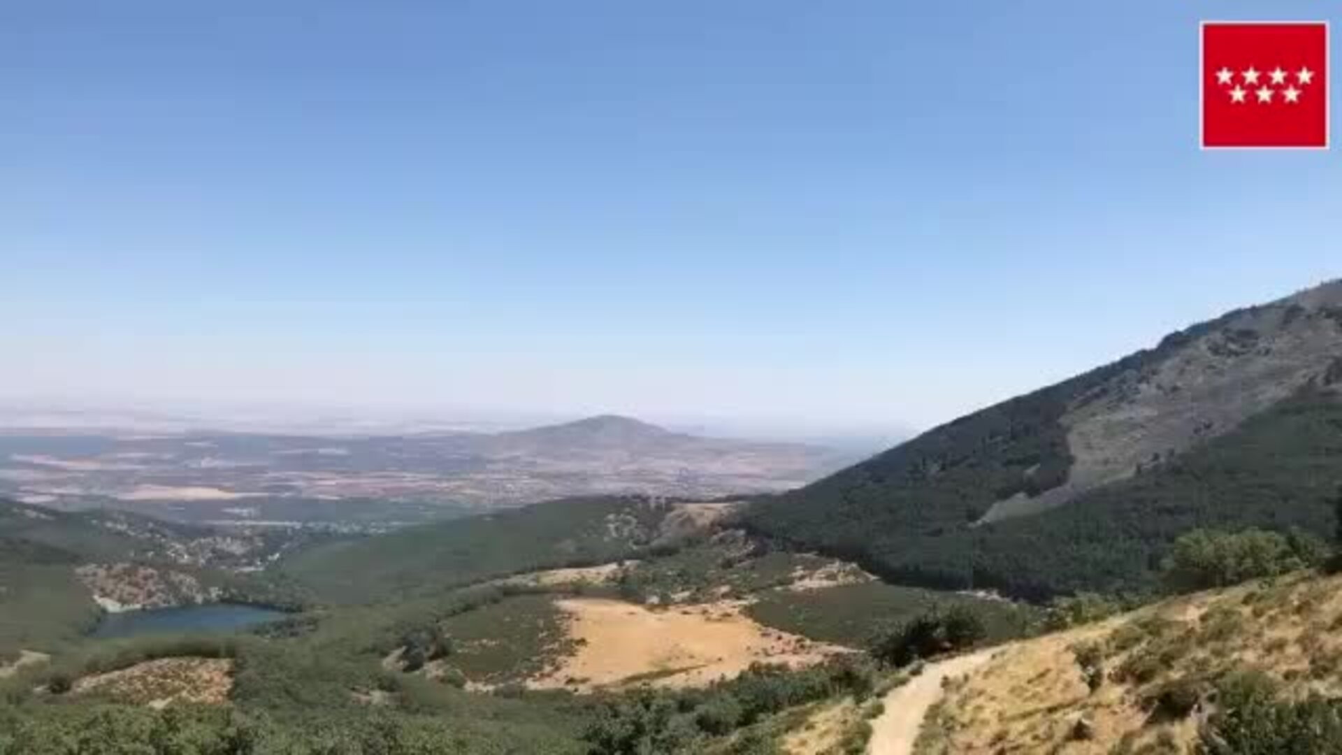 Incendio en la sierra de Madrid