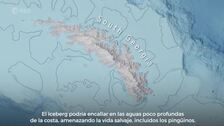 Un enorme iceberg está a punto de chocar contra las islas de Georgia del Sur