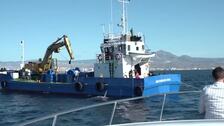 Catas de vino submarinas junto al naufragio de un barco romano