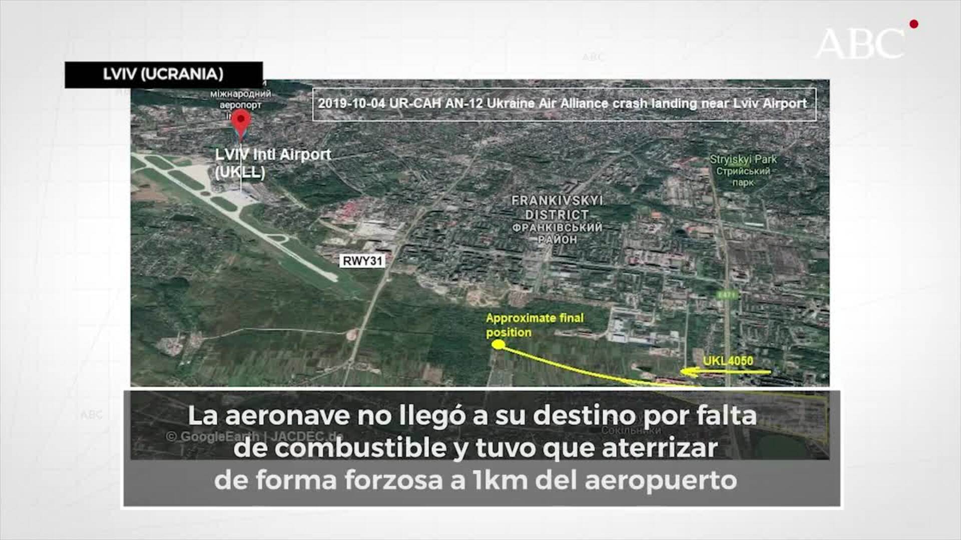 Cinco personas pierden la vida en el aterrizaje forzoso de un avión que viajaba de Vigo a Ucrania