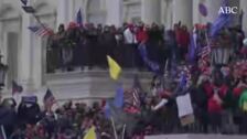 Cientos de manifestantes toman el Capitolio jaleados por Trump