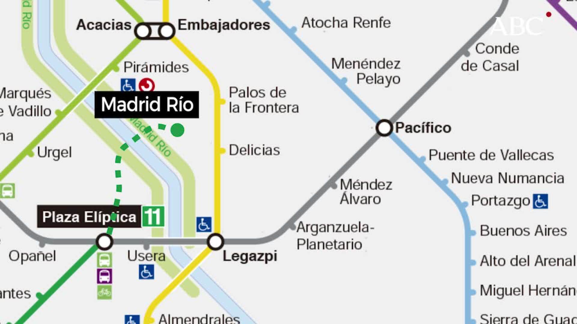 Metro dará servicio a Madrid Río en su plan de ampliación de la línea 11