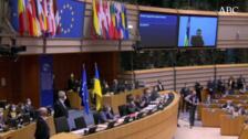 Zelenski, ante la Eurocámara: «Demuestren que la UE está con nosotros y de nuestro lado»