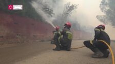 Regreso al infierno de Bejís con los bomberos heridos: «Nos salvamos de morir abrasados»
