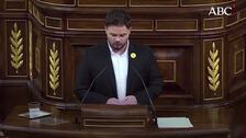 El desgarrador mensaje de la exnovia de Gabriel Rufián: «Le supliqué mil perdones»