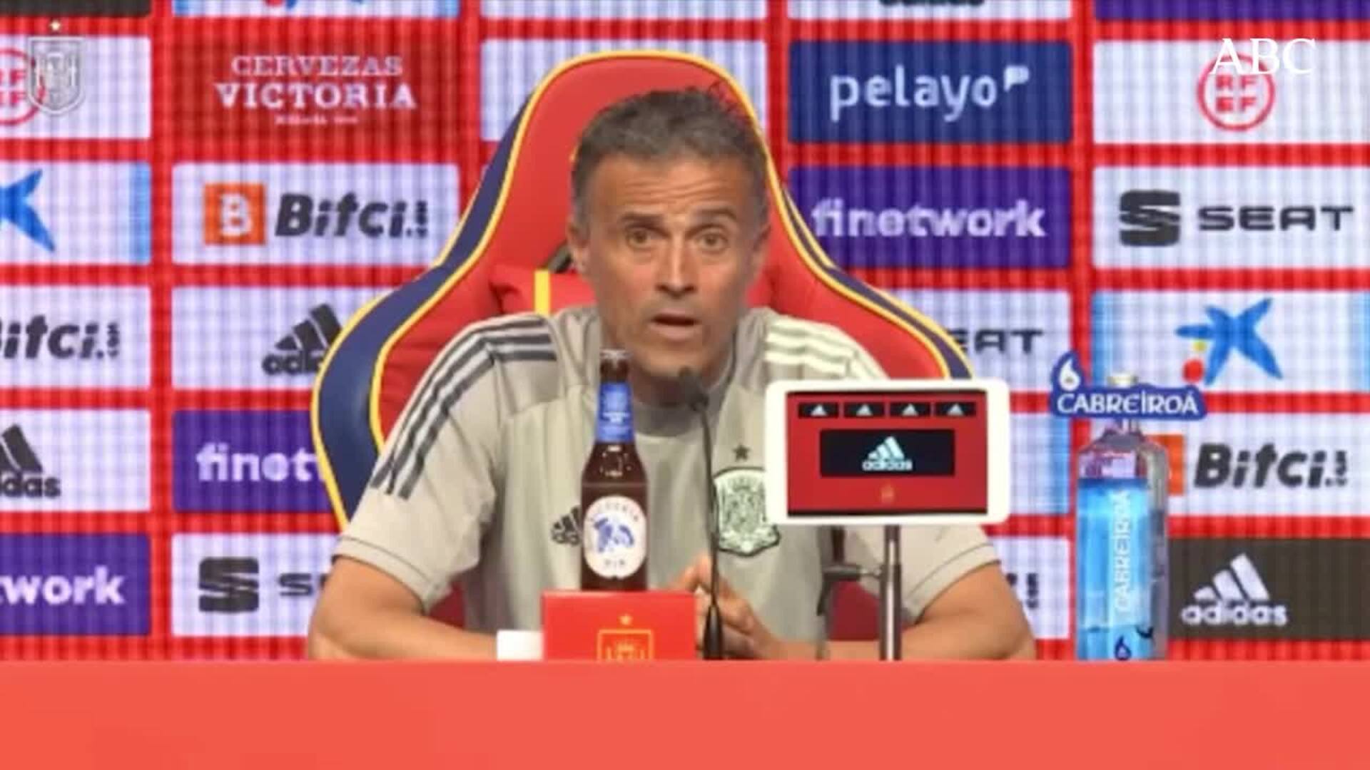 Luis Enrique: «Si lo llego a saber hubiera traído solo a 23 jugadores»