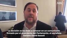 El Parlamento Europeo ya no reconoce a Oriol Junqueras como eurodiputado