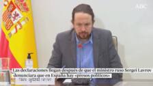 El vicepresidente Iglesias contradice a Laya y da la razón a Lavrov en sus ataques a España