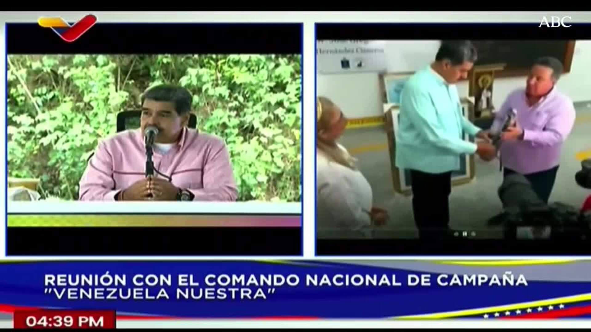 En vídeo: Maduro denuncia que la oposición tiene sicarios en el país para atacarlo durante la campaña electoral | Foto: Partidarios del gobierno asisten a una manifestación en apoyo al presidente de Venezuela, Maduro
