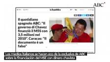 Los medios italianos se hacen eco de la exclusiva de ABC sobre la financiación del M5E con dinero chavista