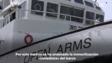 Italia inmoviliza el Open Arms al encontrar «anomalías graves» en el barco