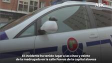 Un hombre detenido en Vitoria tras dejar inconsciente a una mujer de un puñetazo