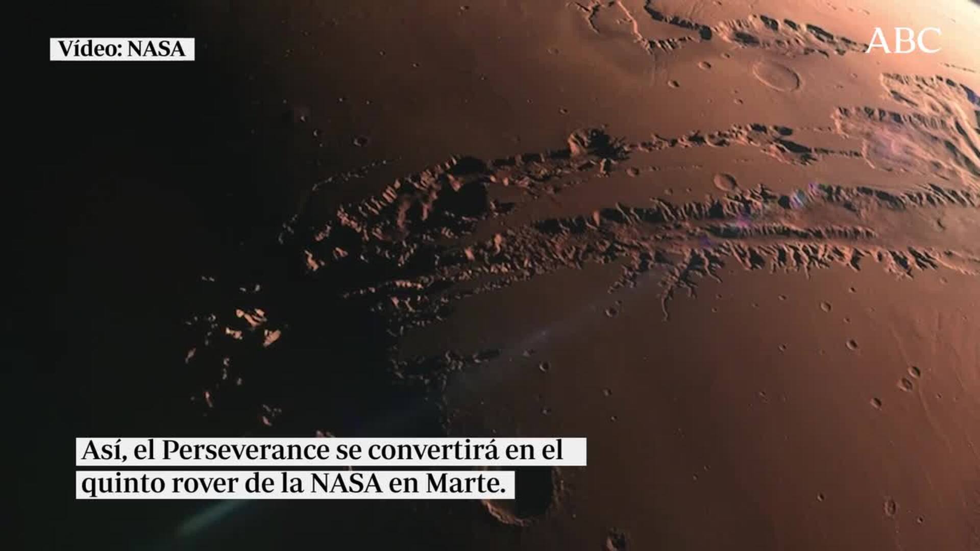 La NASA aterriza en Marte con el rover Perseverance este jueves