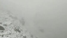 Picos de Europa registra, en el mes de agosto, la primera nevada en Castilla y León