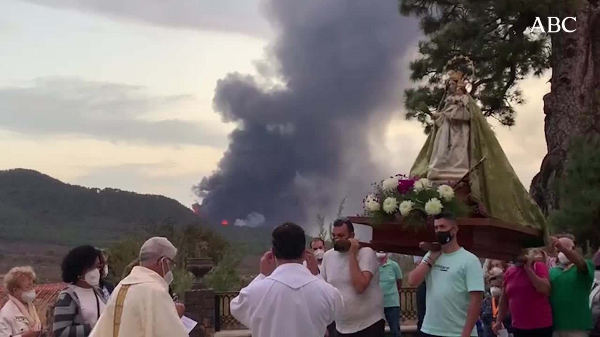 Procesión de la Virgen del Pino, en El Paso