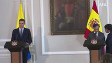 Moncloa da un «sobresaliente» a Colombia tras llamar jefe de la república a Sánchez