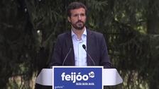 Casado pone como ejemplo la gestión de Feijóo frente a un Gobierno «mentiroso»