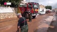 Rescatan a personas en sus casas inundadas por una tormenta de verano de 150 litros por metro en Castellón