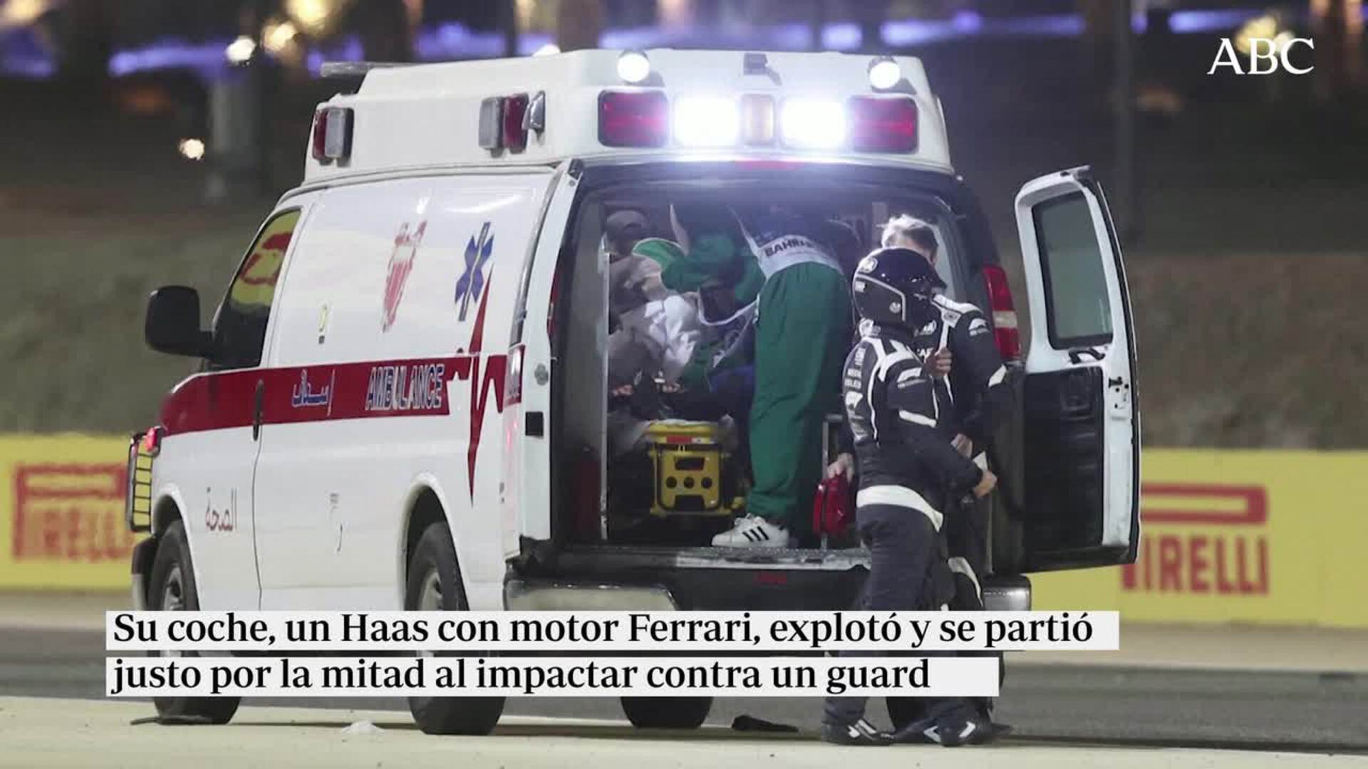 El terrible accidente de Romain Grosjean en el Gran Premio de Baréin, en imágenes