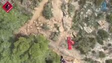 Rescatan en helicóptero a un hombre de 67 años tras sufrir un infarto en la Sierra de Orihuela