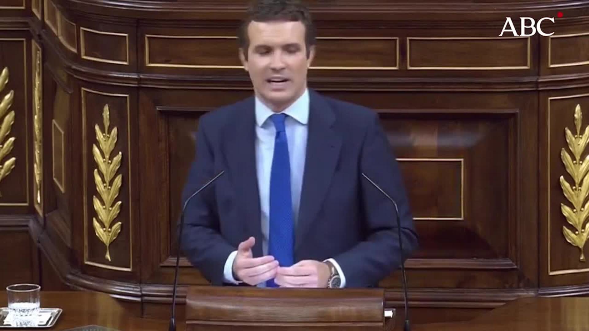 Pablo Casado durante su intervención