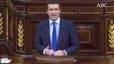 Casado acusa a Sánchez de ser «rehén» de los independentistas en su investidura