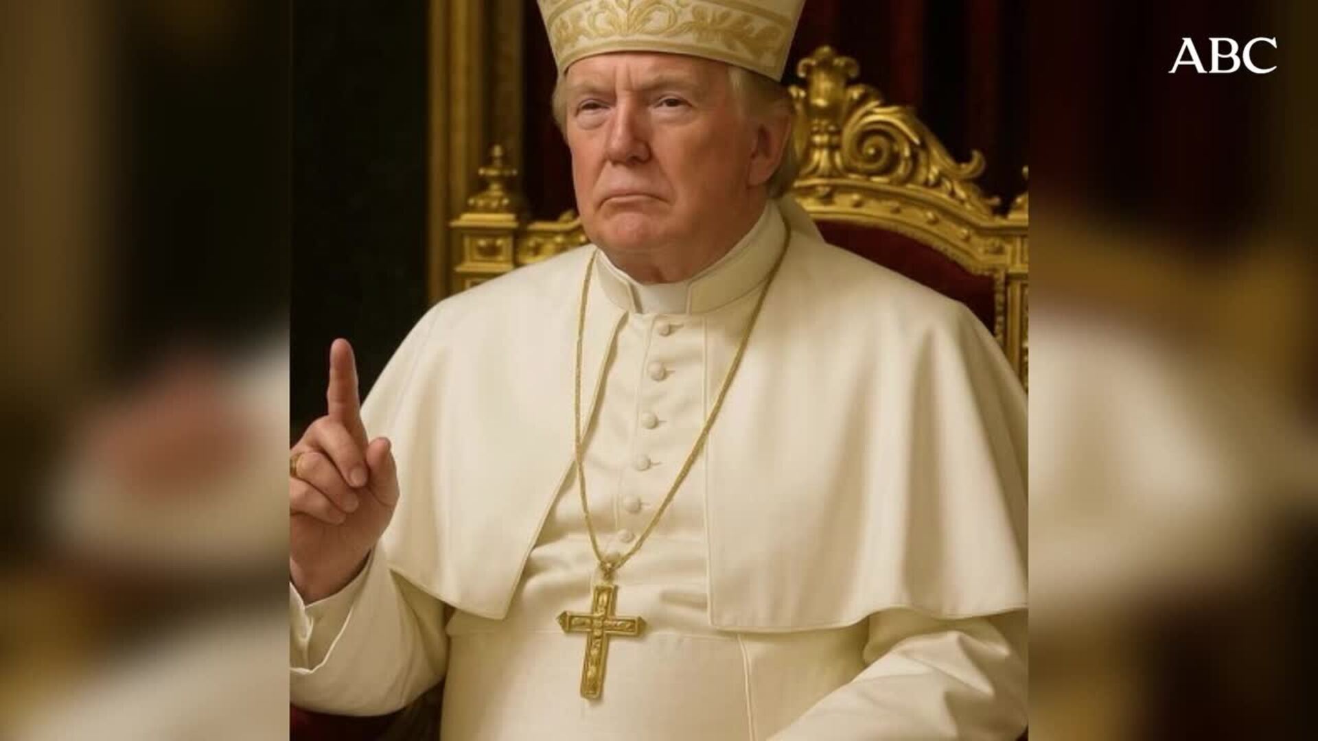 Trump desata la polémica al publicar una foto vestido de Papa a pocos días del cónclave