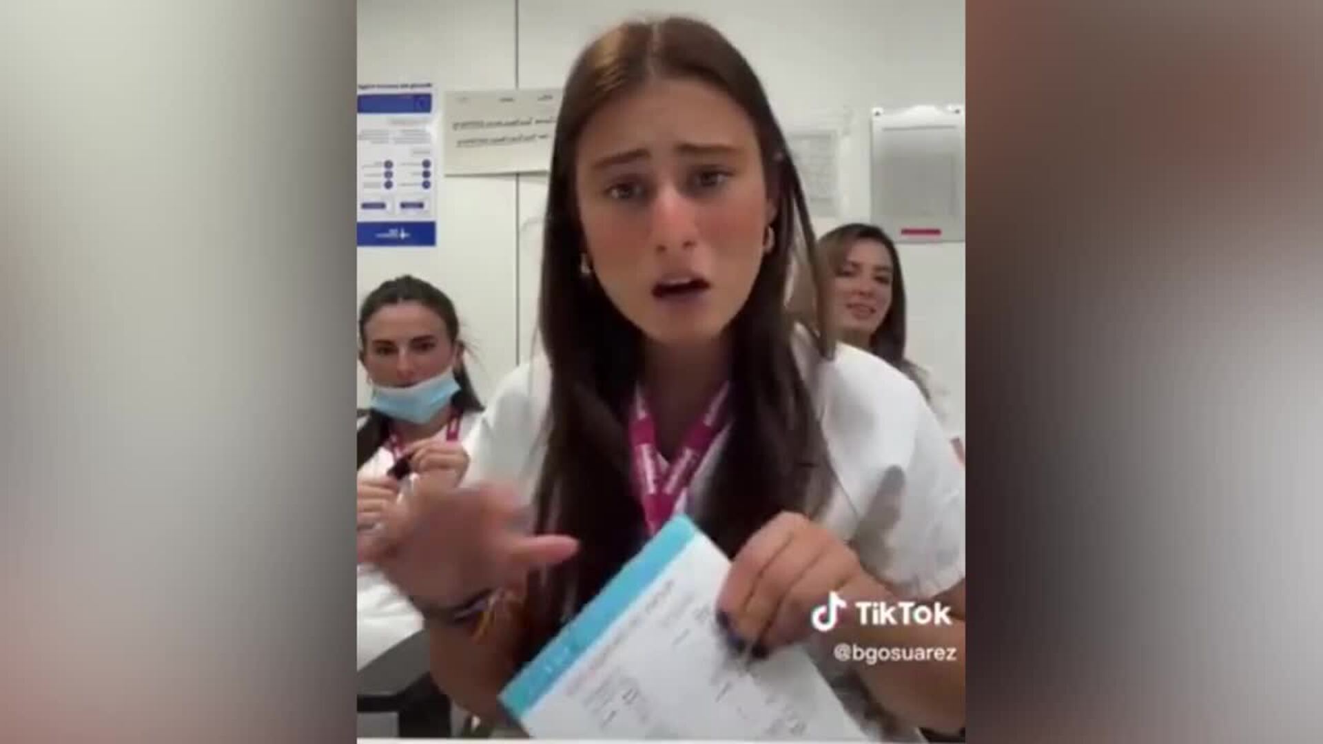 Enfermera en vídeo de TikTok