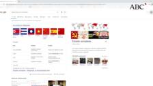 Google incluye a España en el listado de países comunistas