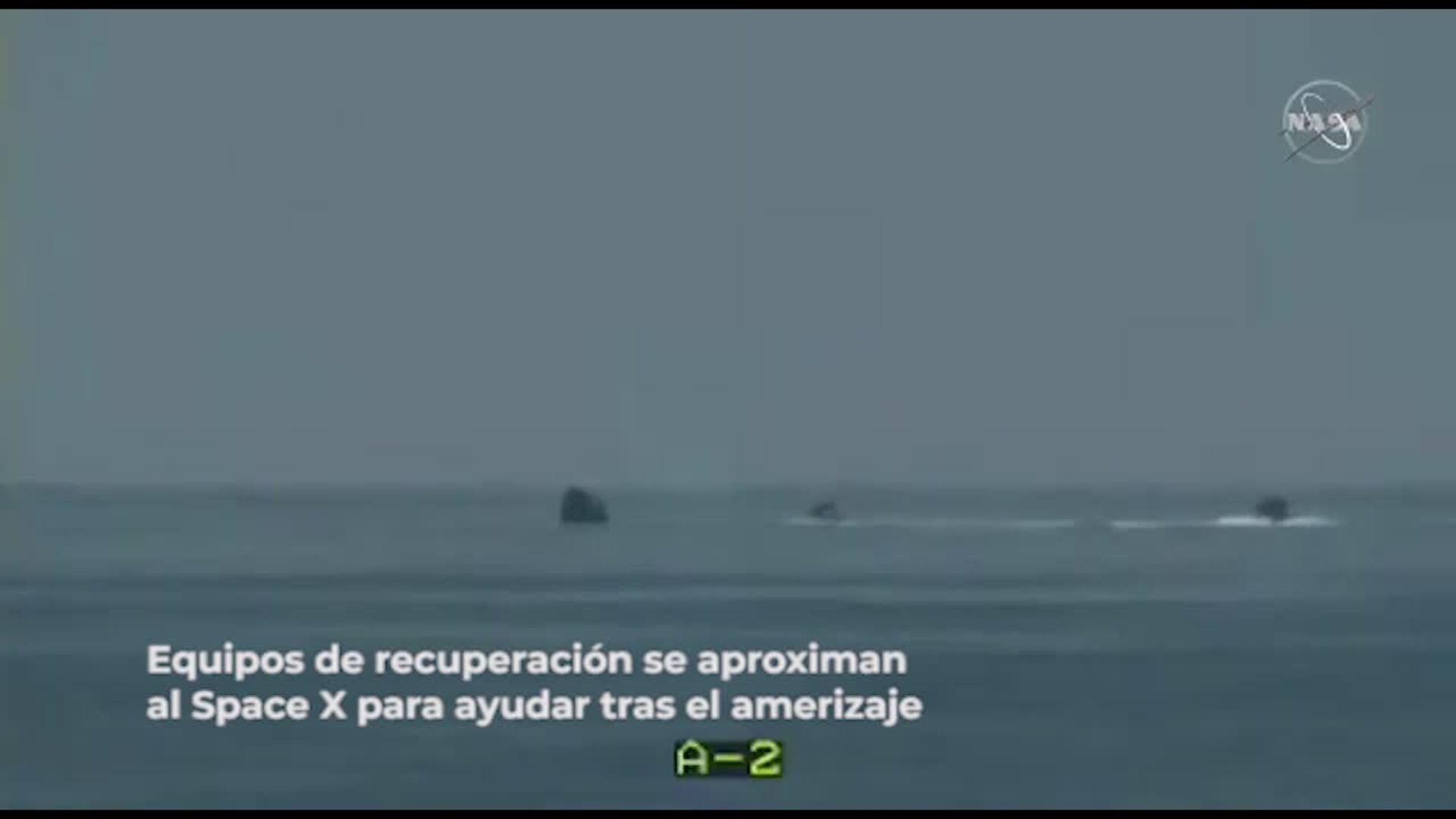 SpaceX: La Crew Dragon ameriza y completa con éxito la primera misión espacial tripulada de EE.UU. en una década